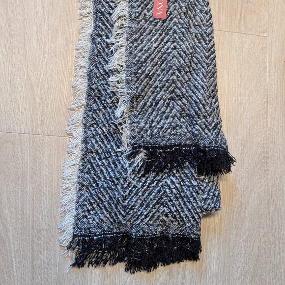 Merona Plaid Oversized Scarf - Black - Picture 1 of 3